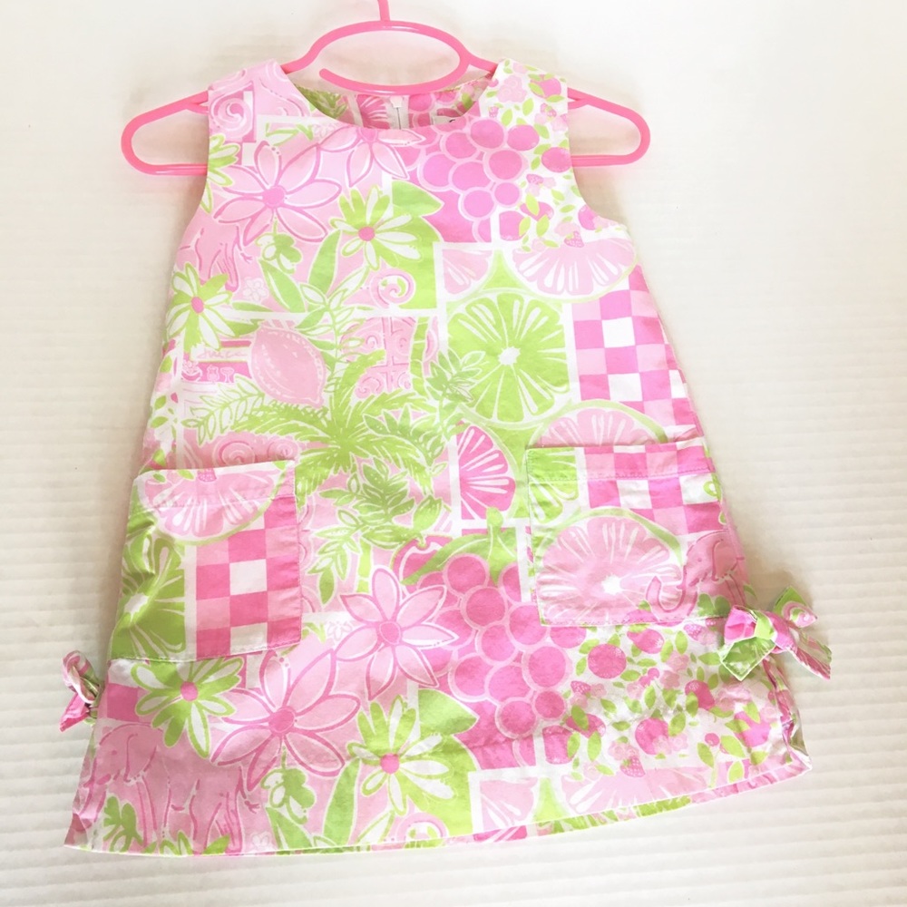Adorable Lilly Pulitzer 2T Pink Lemonade Dress